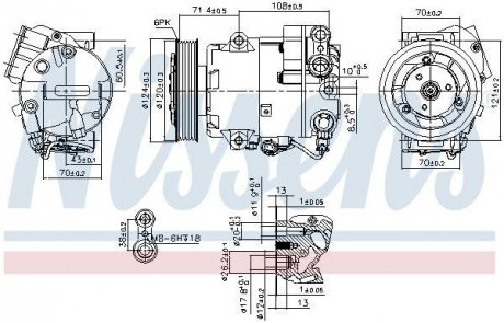 Компресор кондиціонера NISSENS 89425