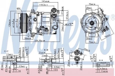 Компресор кондицiонера NISSENS 89465