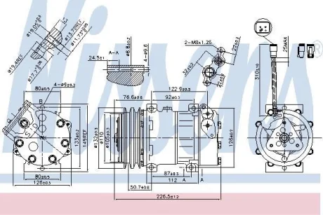 Компресор кондиціонера SCANIA 4 08.96-04.08 NISSENS 89468