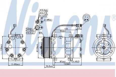 Компресор кондиціонера NISSENS 89476