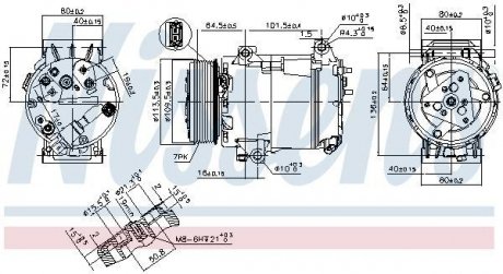 Компрессор кондиционера RENAULT NISSENS 89481