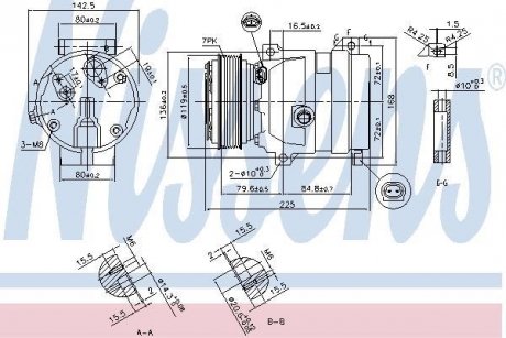 Компрессор кондиционера NISSENS 89587