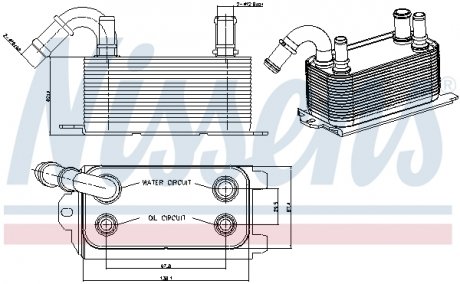 Радиатор смазки NISSENS 90661