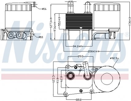 Радиатор смазки NISSENS 90706