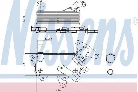 Масляний радіатор NISSENS 90748