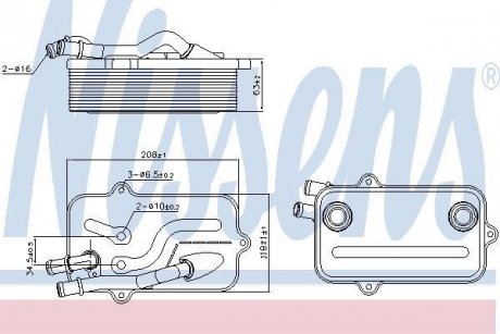 Радиатор смазки NISSENS 90782