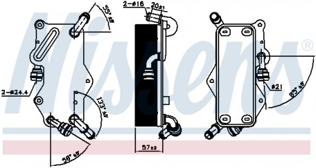 Радиатор масляный AUDI A6/A7 2,0-3,0D 14- NISSENS 90942