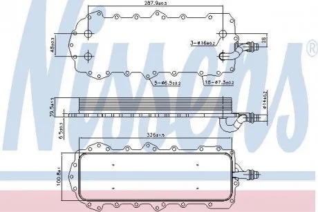 Радиатор масла NISSENS 90944