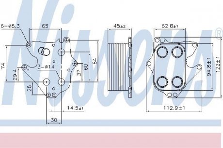 Радиатор смазки NISSENS 90990