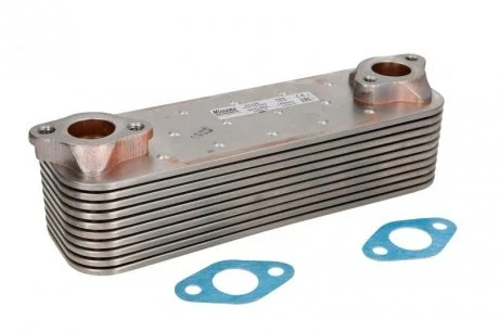 Масляний радіатор (78x78x250мм, кількість ребер: 10) MAN TGA, TGX I D2840LF25-D2868LF07 09.02- NISSENS 91136