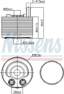 Охолоджувач мастила NISSENS 91177