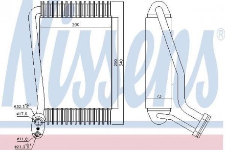 Испаритель, кондиционер NISSENS 92143