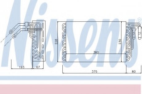 Испаритель кондиционера NISSENS 92148