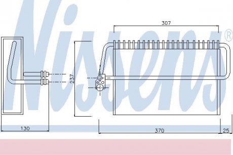 Испаритель кондиционера NISSENS 92162