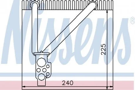 Испаритель кондиционера NISSENS 92164
