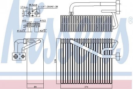 Испаритель кондиционера NISSENS 92211