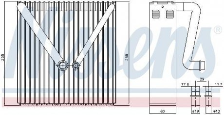 Випаровувач, кондиціонер NISSENS 92234