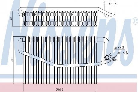 Испаритель кондиционера NISSENS 92245