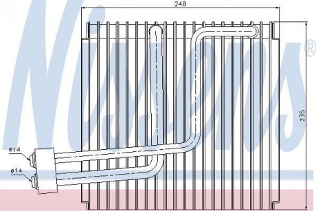 Випаровувач кондиціонера NISSENS 92265