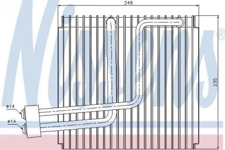 Испаритель кондиционера NISSENS 92265