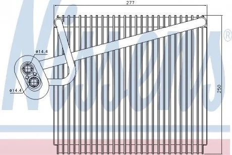 Випаровувач кондиціонера NISSENS 92289