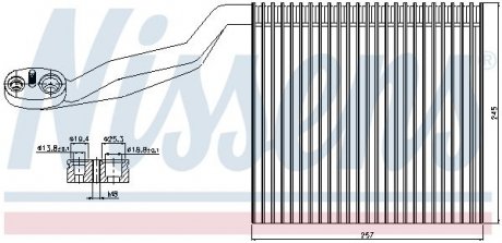 Радиатор испаритель NISSENS 92294