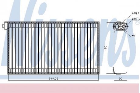 Випаровувач кондиціонера NISSENS 92310