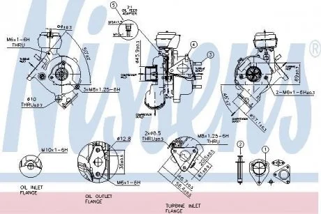 Турбокомпресор (Новий, з набором прокладок) AUDI A4 B7, A6 C6 2.0D 07.04-08.11 NISSENS 93200
