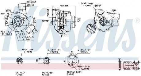 Фото турбокомпресор (Новий, з набором прокладок) BMW 5 (E39), OPEL OMEGA B 2.5D 02.00-05.04 NISSENS 93245 Турбокомпресор (Новий, з набором прокладок) BMW 5 (E39), OPEL OMEGA B 2.5D 02.00-05.04 NISSENS 93245