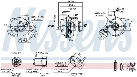 Фото turbosprкїarka bmw 3 e46 x5 e53 3,0d 99-05 NISSENS 93249 TURBOSPRКЇARKA BMW 3 E46 X5 E53 3,0D 99-05 NISSENS 93249