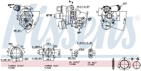 Turbosprкїarka CI/PE 1.6 THP C4 04- C5 08- DS3 DS4 DS5 11- 208 12- NISSENS 93282 (фото 1)