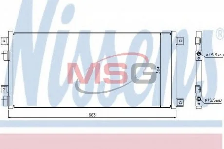 Радиатор кондиционера NISSENS 940004