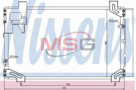 Радіатор кондиціонера NISSENS 940020