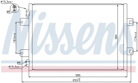 Радиатор кондиционера NISSENS 940077