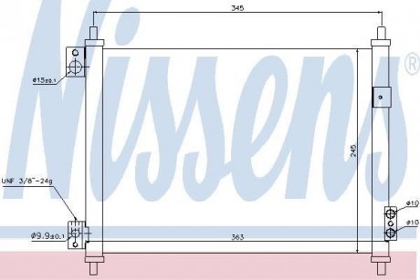 Радіатор кондиціонера NISSENS 940078