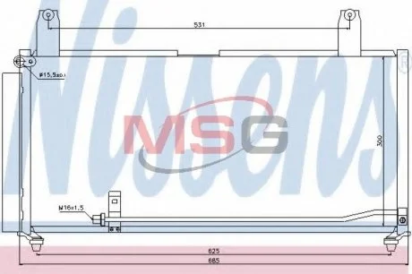 Радиатор кондиционера NISSENS 940080