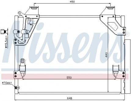 Радиатор кондиционера NISSENS 940082