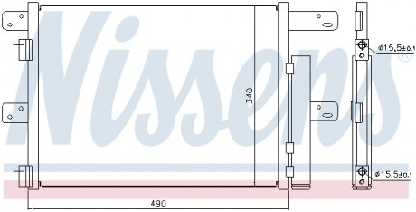 Радіатор кондиціонера NISSENS 940096