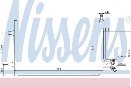 Радиатор кондиционера NISSENS 940097