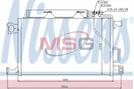 Фото радиатор кондиционера NISSENS 940100 Радиатор кондиционера NISSENS 940100