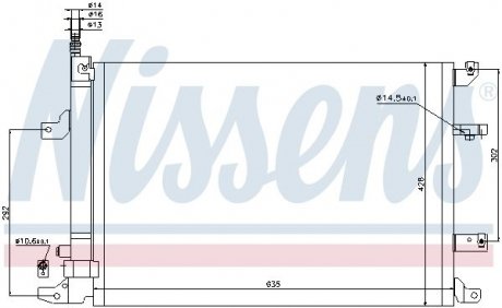 Радиатор кондиционера First Fit NISSENS 940103 (фото 1)