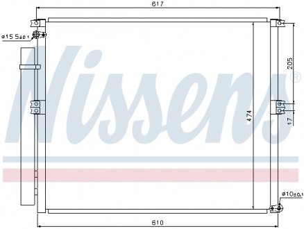 Радиатор кондиционера NISSENS 940106