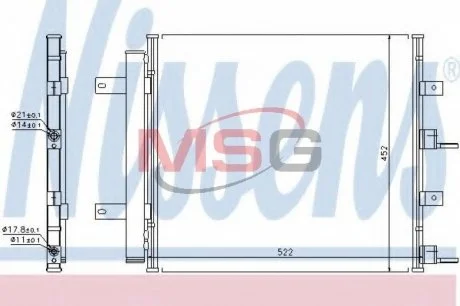 Радиатор кондиционера NISSENS 940117