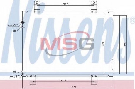 Радиатор кондиционера NISSENS 940122