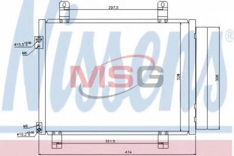 Радиатор кондиционера NISSENS 940122