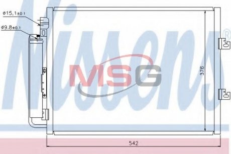 Радиатор кондиционера NISSENS 940126