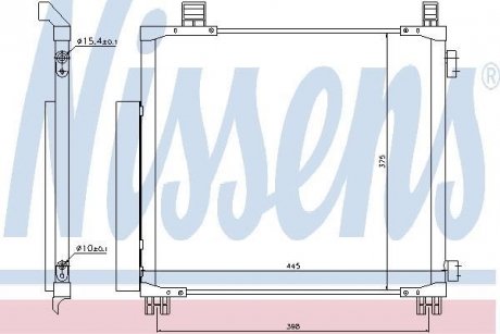 Радиатор кондиционера NISSENS 940136