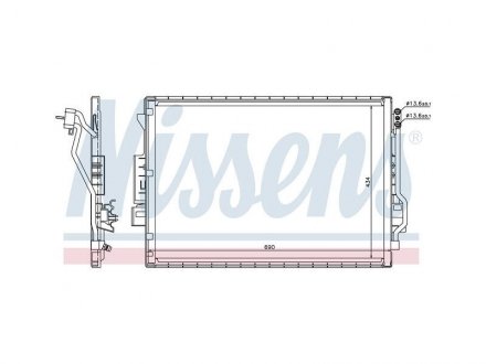 Радіатор кондиціонера NISSENS 940137