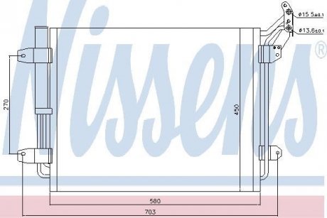 Радиатор кондиционера First Fit NISSENS 940138 (фото 1)