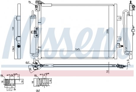 Радиатор кондиционера NISSENS 940142